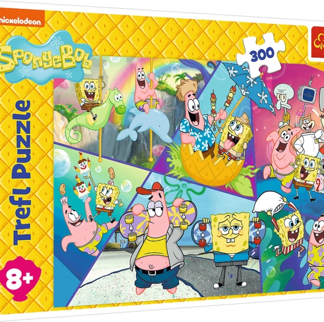 Puzzle SpongyaBob a Bikinifenéknél 300 darabos