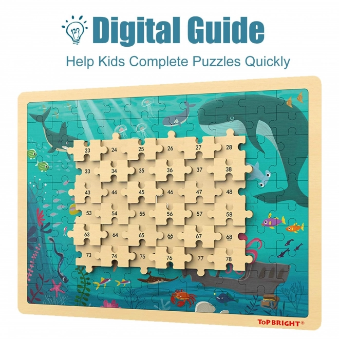 Tengeri kaland fa puzzle 100 darabból