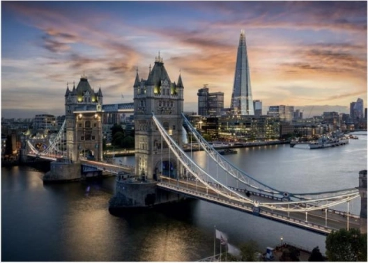 Neon puzzle Alkonyat a Tower Bridge felett 1000 db