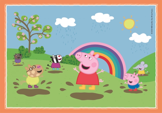 Clementoni peppa malac 4 az 1-ben puzzle készlet