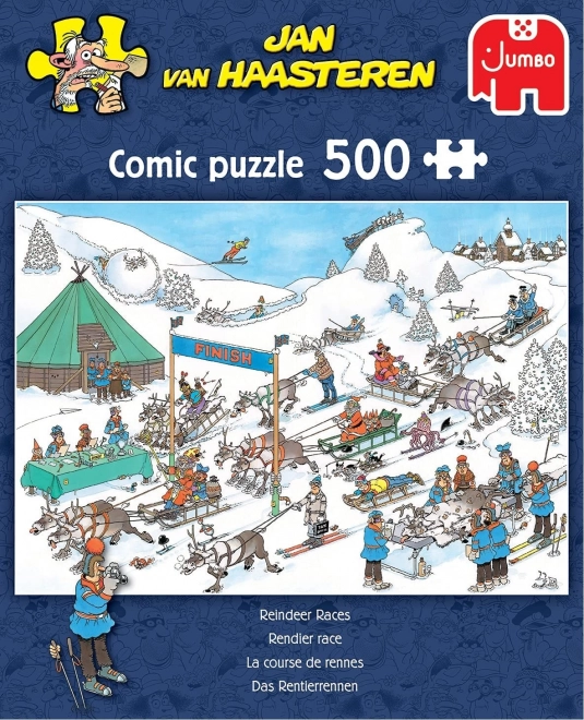 Jumbo verseny a rénszarvasokkal puzzle 500 darabos