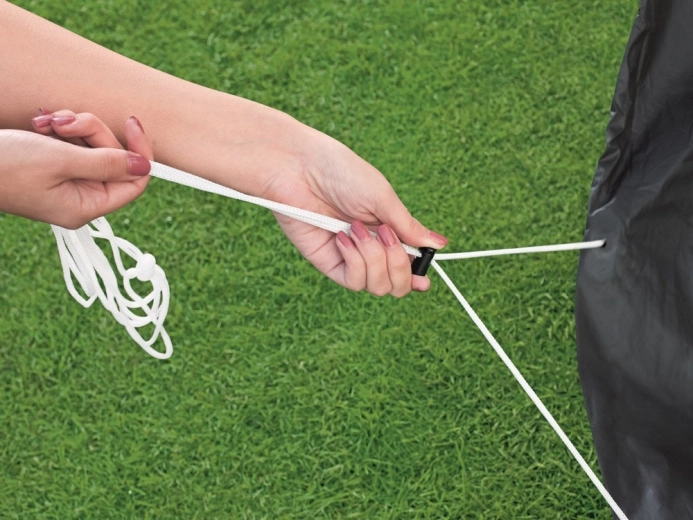 Biztonságos rögzítés zsinórral