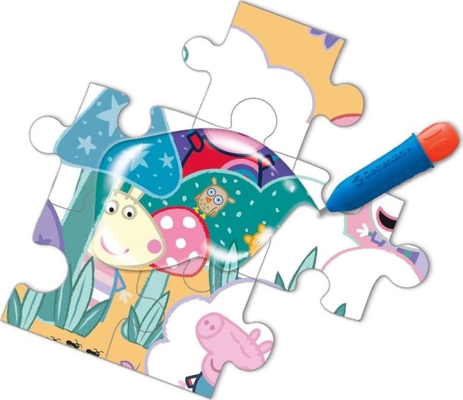 Clementoni vízvarázs puzzle – Peppa malac 15 darabos