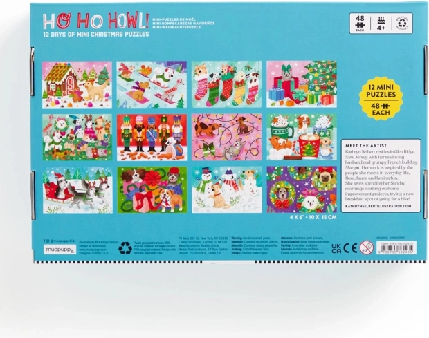 Karácsony előtti visszaszámláló Puzzle készlet 12 db