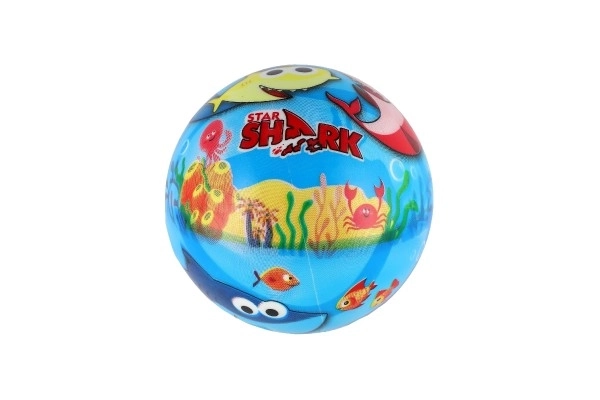 Felfújt Baby Shark labda 14 cm hálóban
