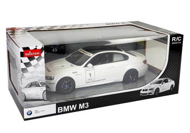 R/C BMW M3 távirányítós autó 1:14 méretarányban fehér