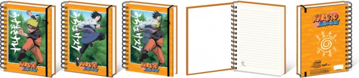 Naruto A5 lencsehatású jegyzettömb