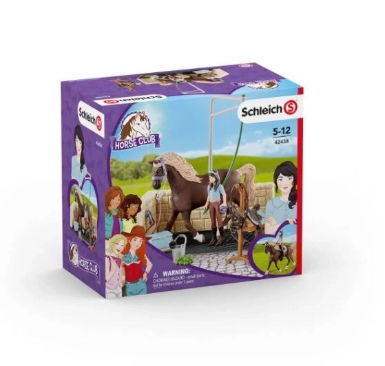 Schleich lóklub mosódoboz Emilyval és Lunával