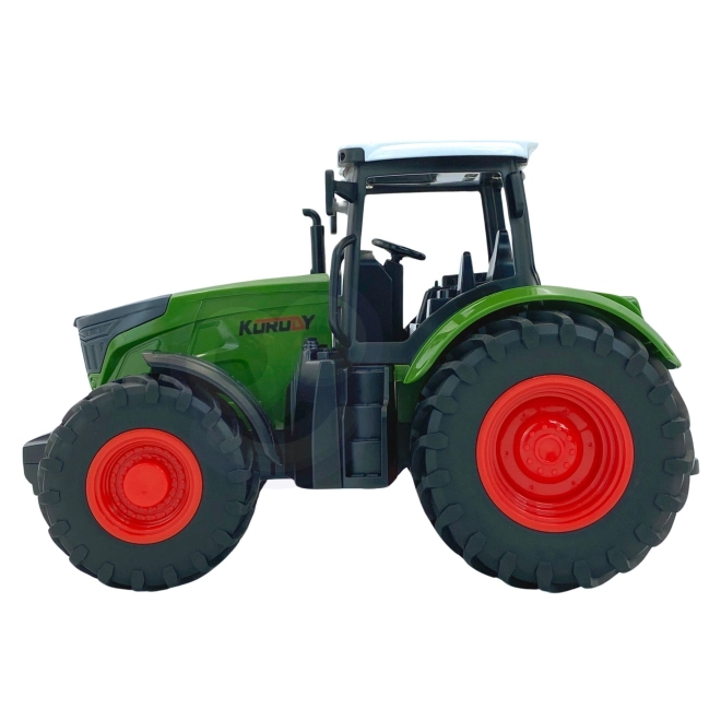 Woopie zöld traktor gumikerékkel