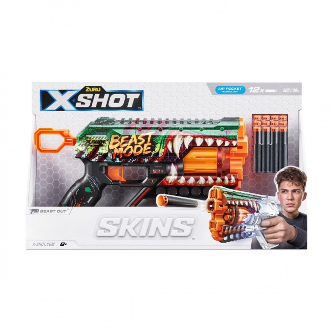 X-Shot Skins Griefer Beast Out játékpisztoly 12 lövedékkel