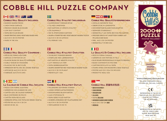 Cobble Hill szivárvány puzzle 2000 darabos