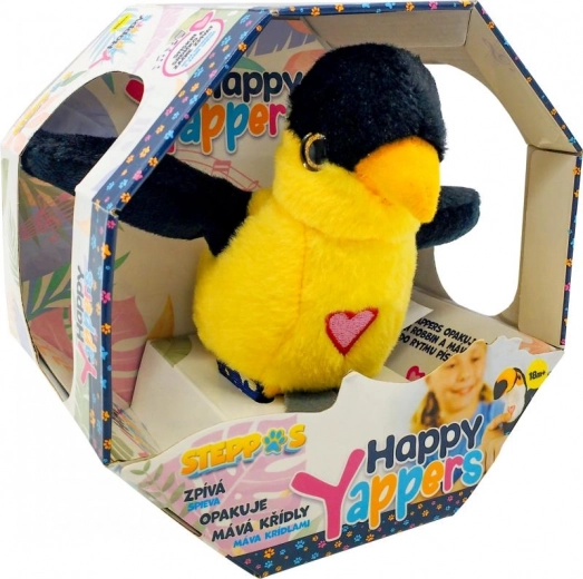 Steppos Happy Yappers Sármány – interaktív beszélő madárka