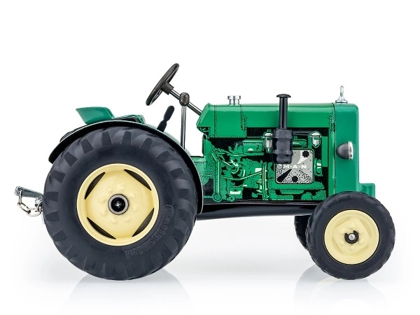 Zöld MAN traktor kulccsal 1:25 méretarányban