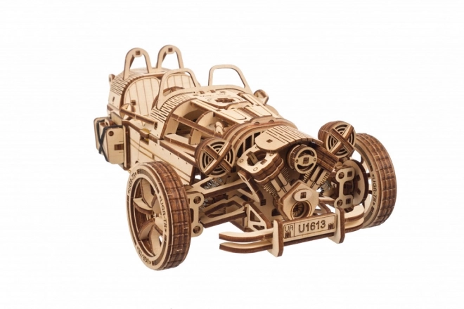 3D mechanikus fa puzzle háromkerekű motor UGEARS