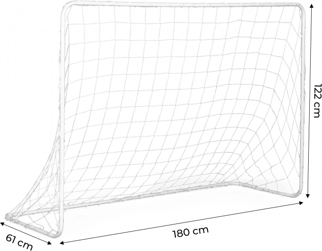 Két futballkapu futballhálóval 180x122cm ECOTOYS