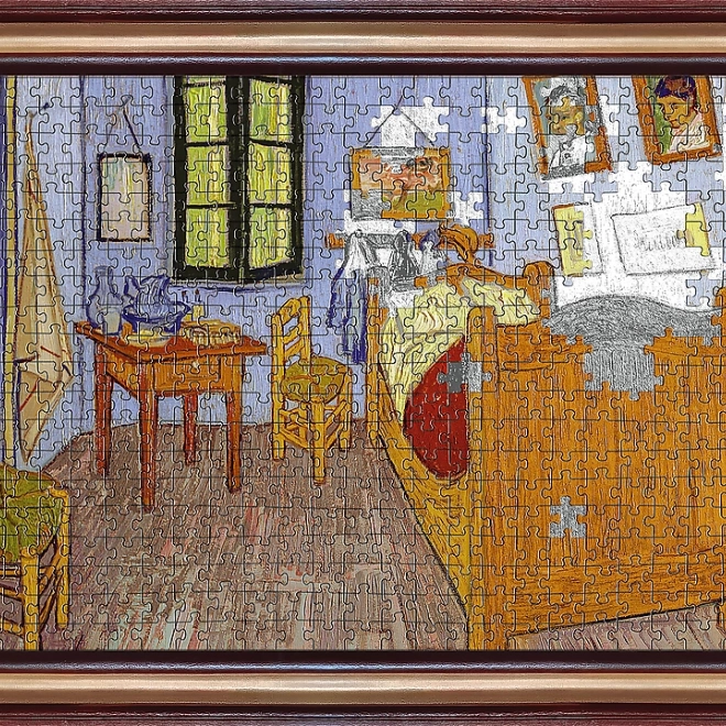 Művészi puzzle keretben: Hálószoba Arlesban 500 darab
