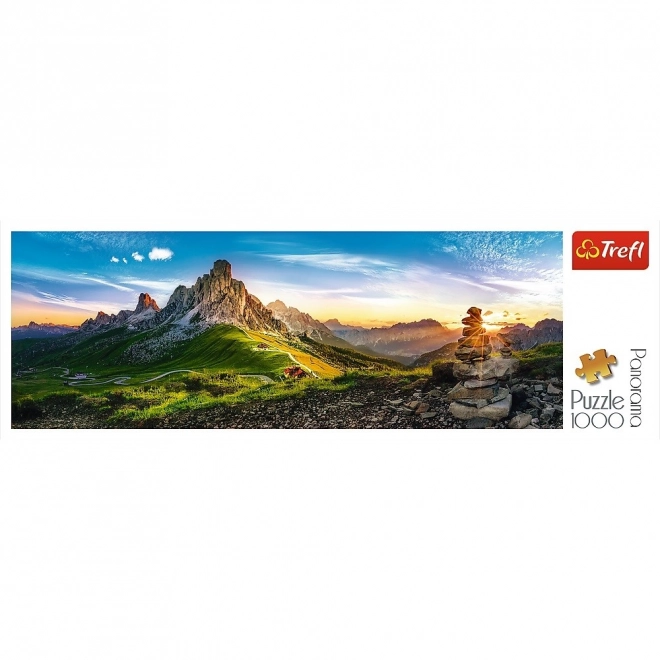 Panorámás Passo di Giau puzzle, Dolomitok - 1000 darabos