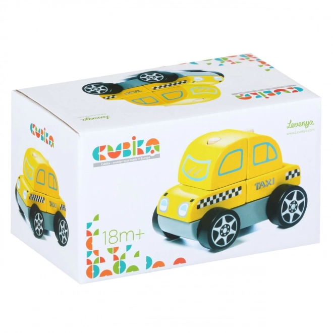 Cubika taxi autó - fa kirakó 5 darabos