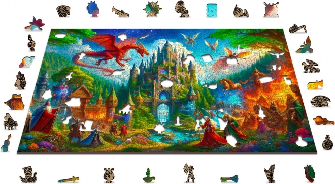 Fa puzzle Fantasy kastély 1010 darabos