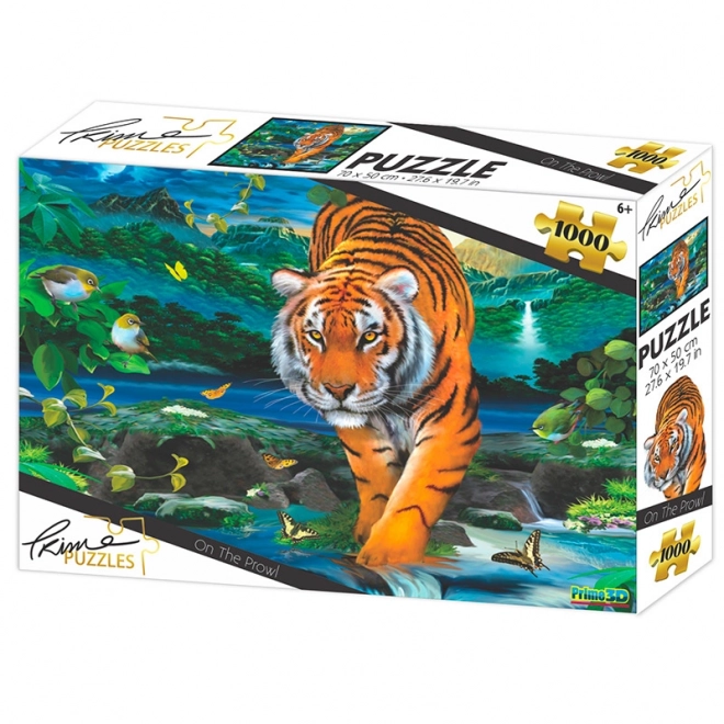 Tigris vadászat puzzle 1000 darab