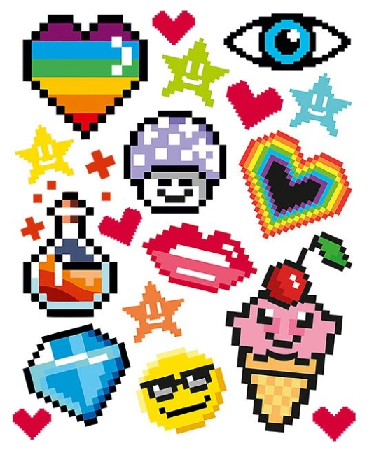 Játékos pixeles motívumok az egyedi stílusért