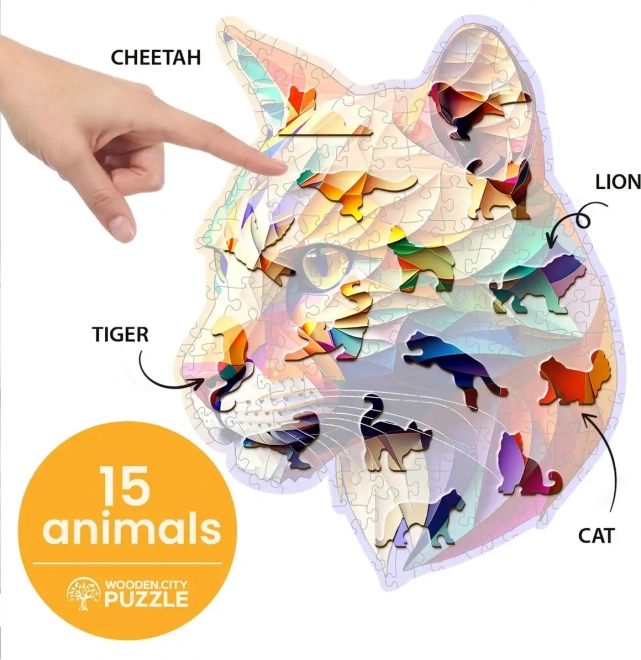 Színes Puma Fa Puzzle 150 Darabos