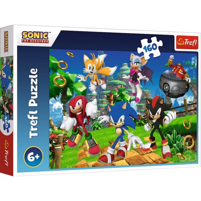 160 darabos puzzle Sonic és barátai