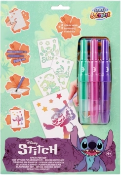 Festőkészlet fújó filctollakkal Stitch A4