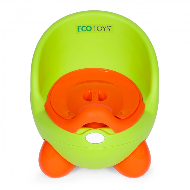 Gyerek bili levehető betéttel csúszásmentes lábakkal zöld ECOTOYS