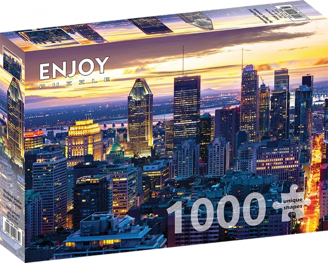 1000 darabos éjszakai Montreal, Kanada élmény puzzle