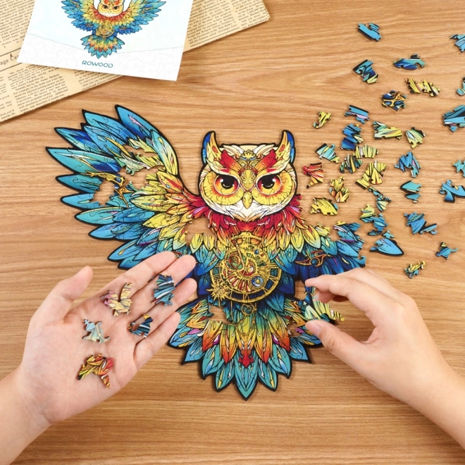 Fa puzzle Bagoly RoboTime