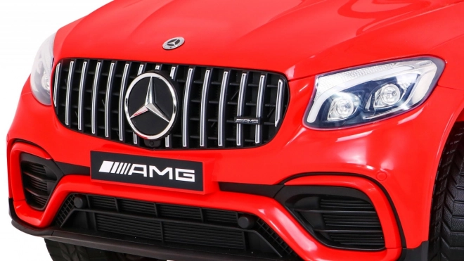 Mercedes Benz GLC63S gyerekeknek Piros + távvezérlés + 4x4 meghajtás + MP3 LED + EVA + lassú indítás
