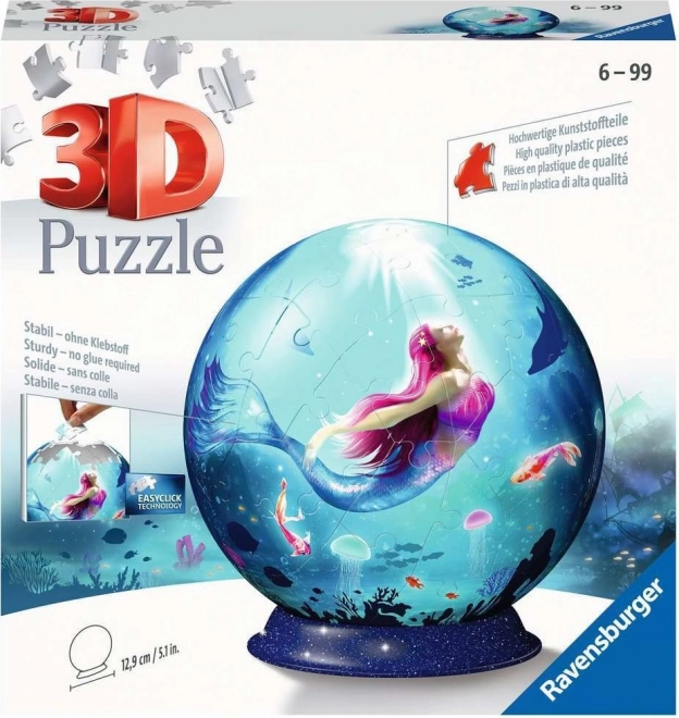 Ravensburger 3D puzzlegömb sellő