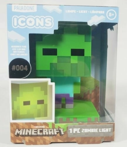 Minecraft világító zombi figura