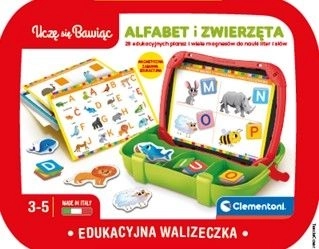 Oktató mágneses bőrönd – Ábécé és állatok Clementoni
