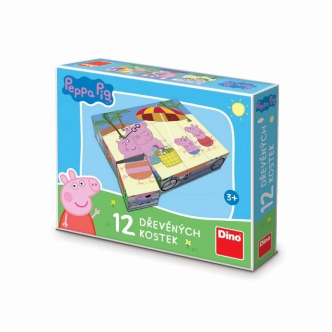 Obrázkové kockák Peppa Malac, 12 kocka