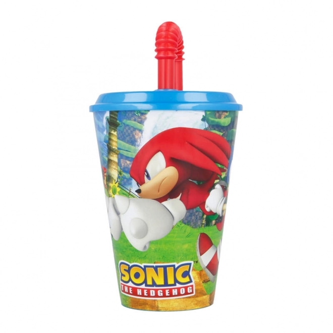 Sonic a sündisznó gyermek ivópohár szívószállal