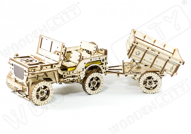 Wooden City 3D puzzle terepjáró Jeep 4x4