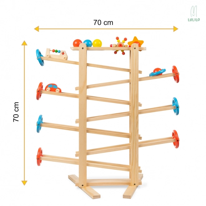 Lulilo fából készült golyópálya Iri 70 cm XXL