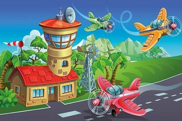 Őrült Pilóták fa puzzle 50 darabos