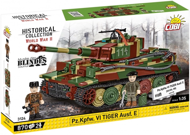 Páncélos Tigris Tank Modell 870 Darabos Építőkészlet