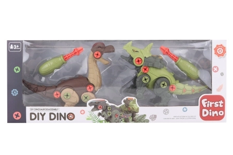 Csavarozható dinoszaurusz 2 db