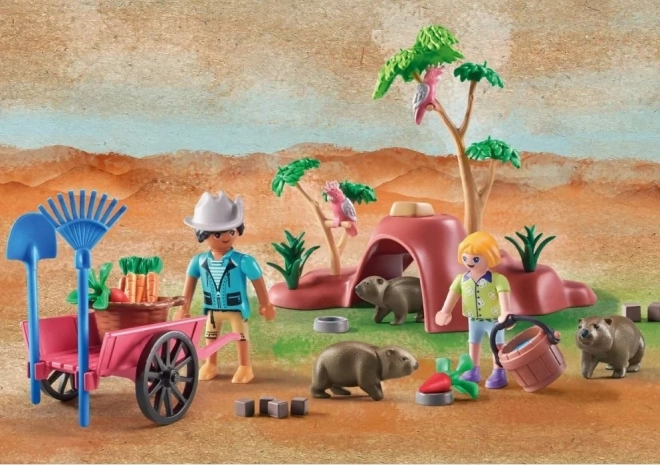 Szentély Wombatoknak - Wiltopia Playmobil készlet