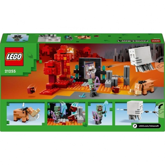 LEGO Minecraft A Nether Portálnál Zasazka