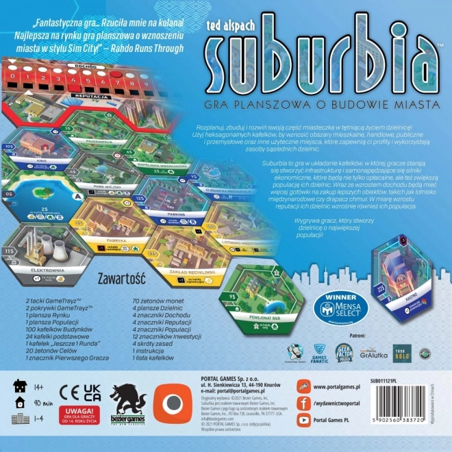 Strategiai társasjáték Suburbia