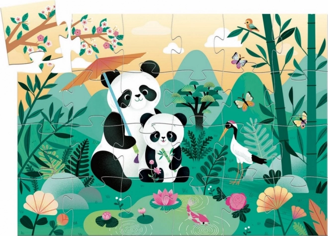 DJECO panda puzzle 24 darabos