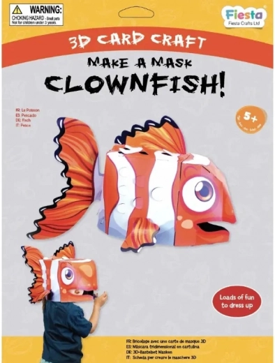 Fiesta Crafts Kreatív készlet 3D maszk Kacagós Bohóc