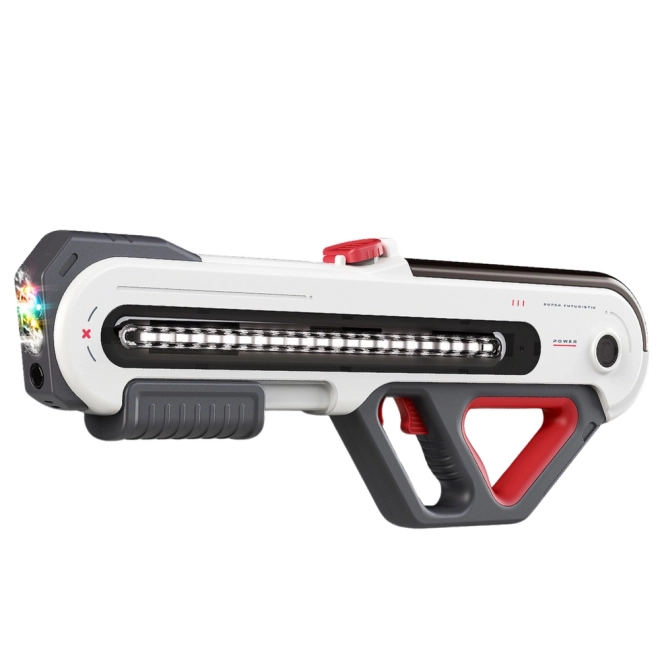 Nagy vízipisztoly LED 60 cm fehér