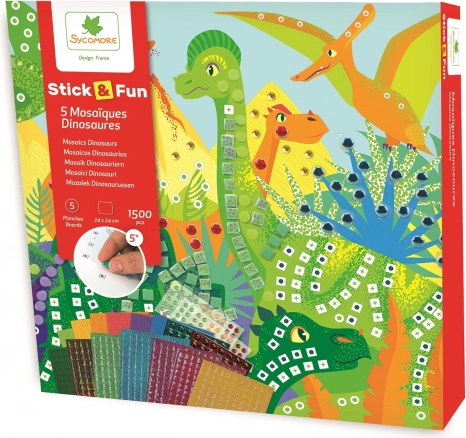 Stick & Fun - Dínó mozaik világa