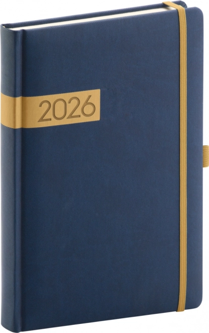 Napi napló Twill kék-arany 2026